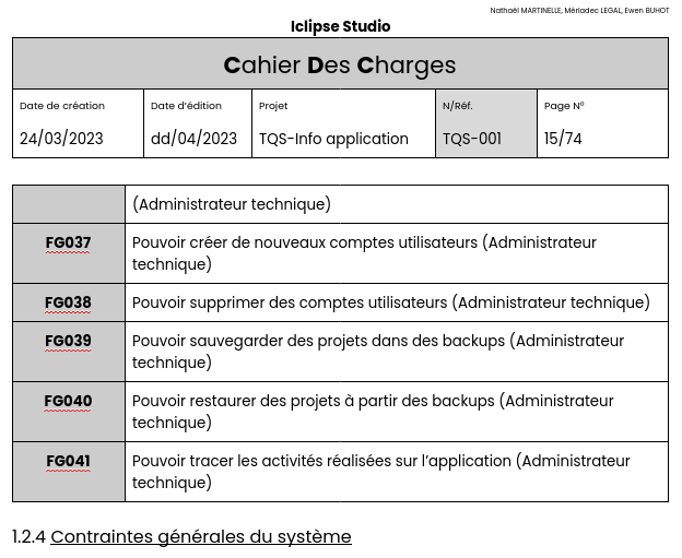 Image de la trace